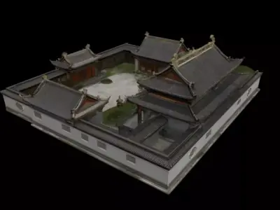 courtyard 3D model