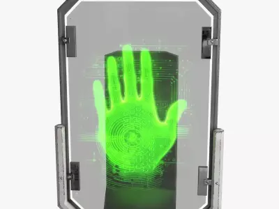 Sci-Fi Digital Hand Scanner v3 Low-poly 3D model