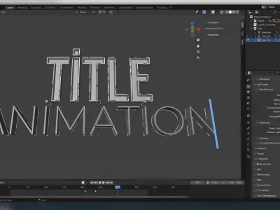Music Show Intro 3D model