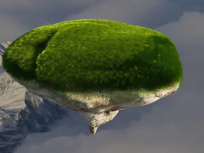 Floating Island 3D model