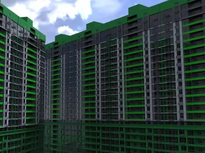 Residental Complex 3D model