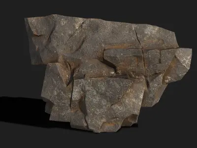 Mountain Rocks - 3D Models PBR Pack 04 Low-poly 3D model