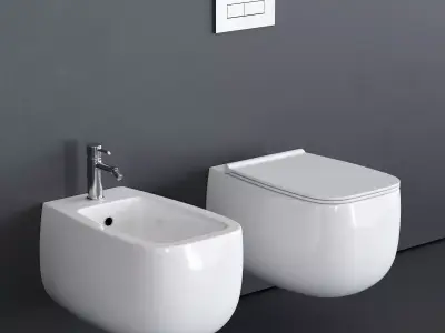 Alice Ceramica Nur Wall-Hung WC Low-poly 3D model