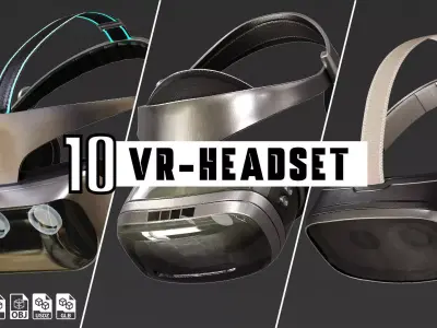 10 VR-Headset  3D Model Pack