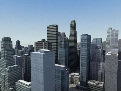 Modern City 3D model