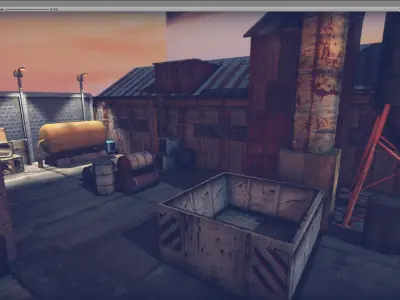 Industrial District Modular Pack Low-poly 3D model