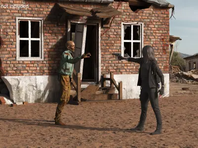  Survivor Girl Against Zombie 