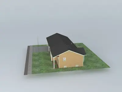 Split Entry house Free 3D model
