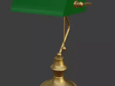 Enamel banker lamp 3D model