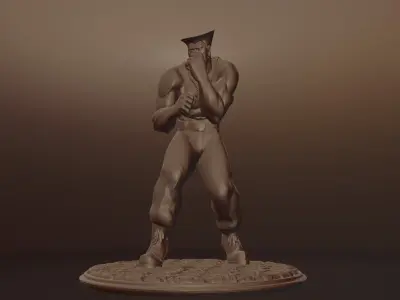 GUILE - STREET FIGHTER 3D print model