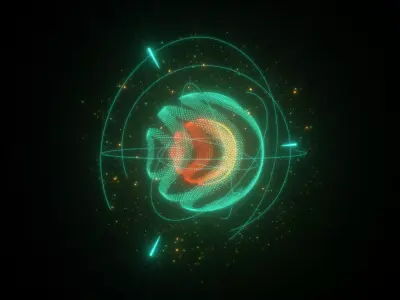 Animated Hologram core For Cinema4d 3D model