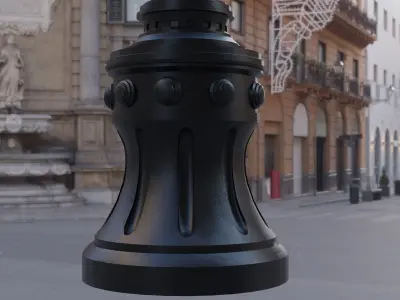 street light Low-poly 3D model purchase
