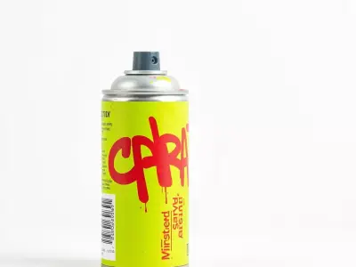 Vibrant Spray Can model pack Low-poly 3D model