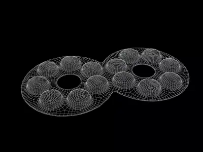 Eyeglass Chocolate v1 001 Low-poly 3D model