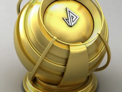 VRAY SHADER---METAL---Gold Texture