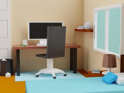 bedroom design 3D model shop