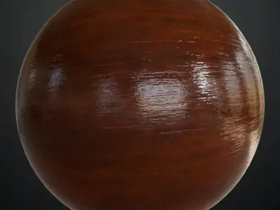 Imperial Green Lacquered Wood Inlay PBR Seamless Texture