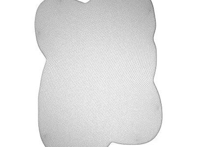 Taupe Azalia Rug 3D model