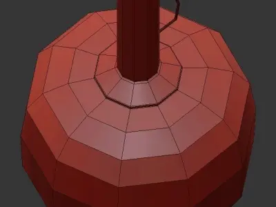 FOLLETT two pendant lights with shades 3D model