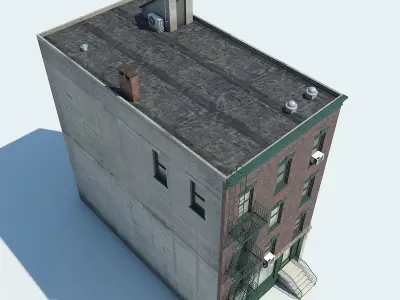 NYC Building Low-poly 3D model 2