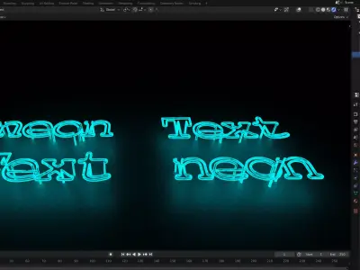 Neon Generator For Blender Low-poly 3D model