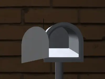 Mailbox Low-poly 3D model