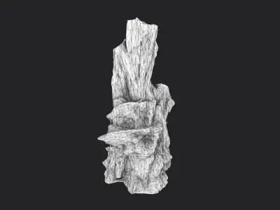Rock 7-6 Low-poly 3D model