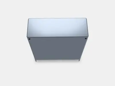 IDASEN Cabinet with sliding glass doors 1 Low-poly 3D model