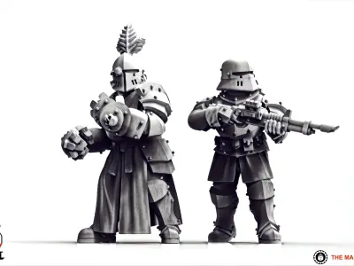 Feudal Guard - Upgrade Pack 2 3D print model