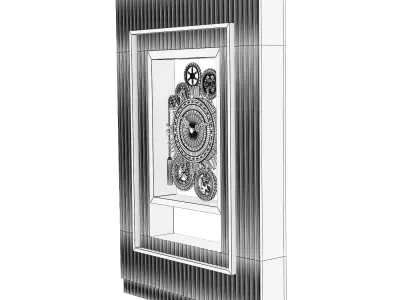 Decorative floor clock 3D model