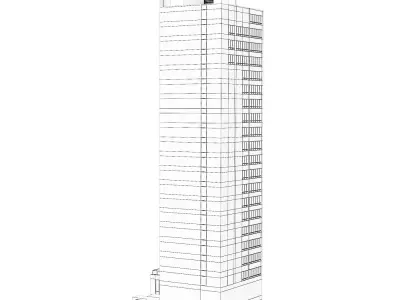 Chelsea Arts Tower Condo New York 3D model