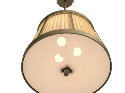 Urban electric shako hanging lighting 3D model