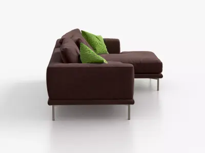 Sofa Linea Brown 3D model