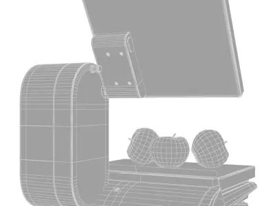 Self-service scales 3D model