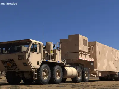  Missile Launcher Sand Camo with Truck 