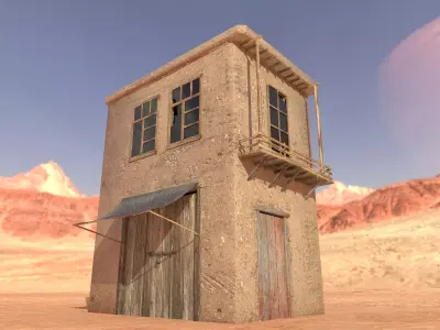 Afghan Old House Low-poly 3D model