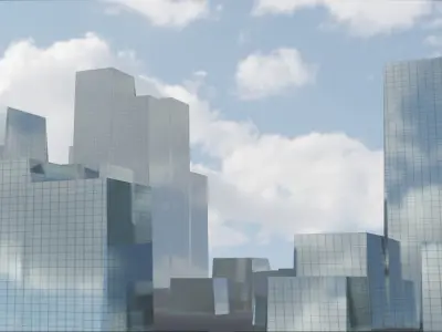 Quick Modern City 1b 3D model