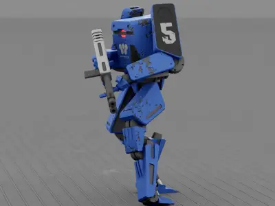 BATTLE DROID X-2000  RIGGED 3D model