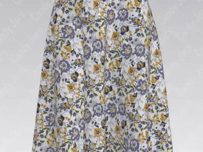 Free skater skirt 3D model Free low-poly 3D model