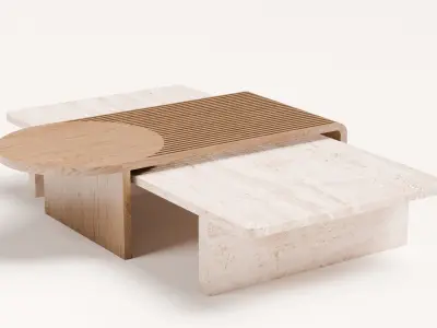 coffee table Low-poly 3D model