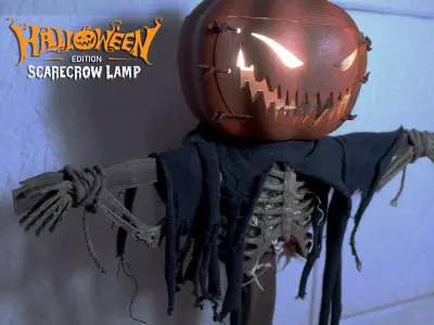 Scarecrow Lamp - Halloween edition 3D print model
