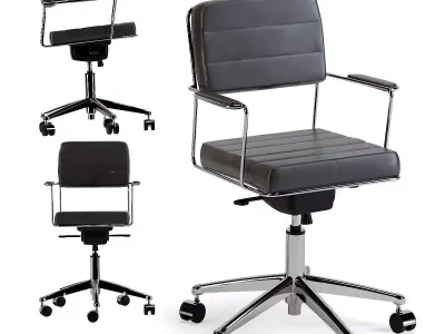 Office Chair Dottore Black 3D model