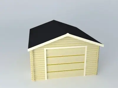 Simple garage  Free 3D model