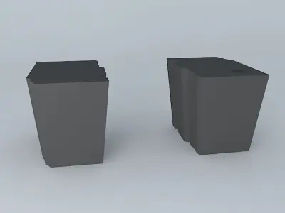 Side exterior triple black 3D model