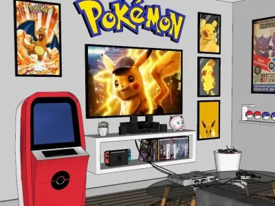 Pokemon Room 3D model