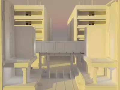 Building from a movie The hunger game 3D model