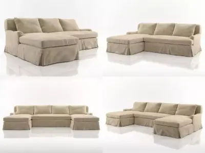 Belgian Classic Roll Arm 3D model