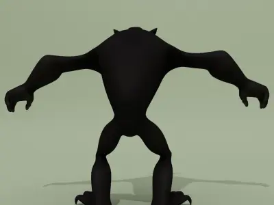 Cartoon Monster Gorgulia 3D model