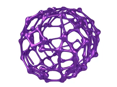 Abstract Shape Nanotubes v1 005 Low-poly 3D model