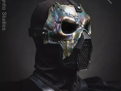 METAL PHANTOM IRIDESCENT MASK 3D print model